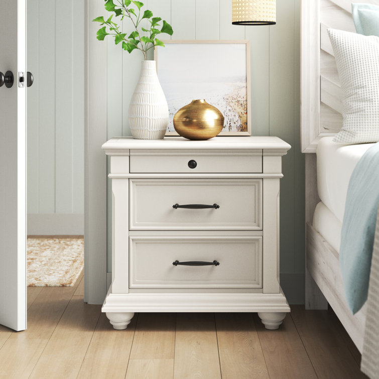 Lark Manor Alephonia 3 Drawer Nightstand Reviews Wayfair